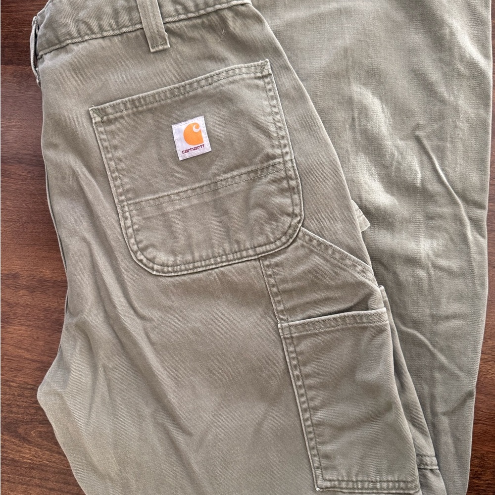 Carhartt Men's Green Work Pants